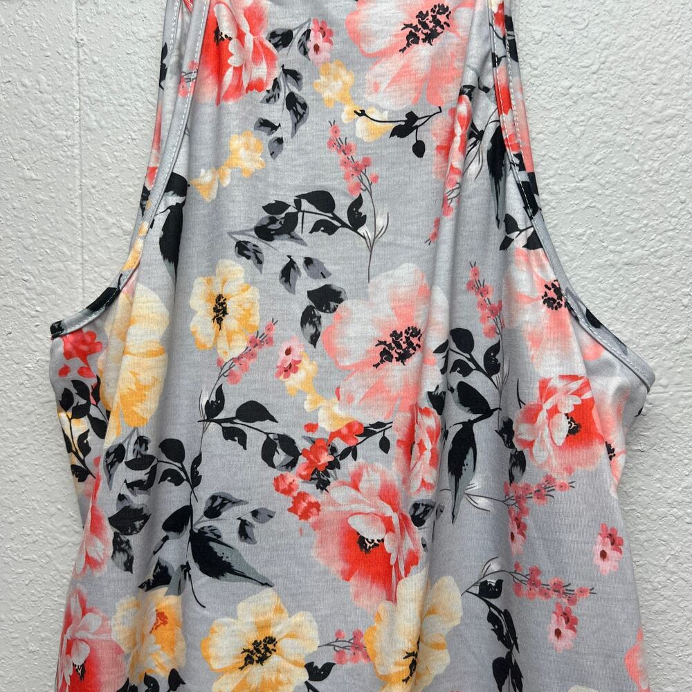Womens Babydoll Top XL Floral Beach Gardencore Cottagecore Festival Colorful - Picture 8 of 13